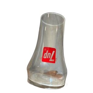7up The Uncola Glasses Vintage 1970 Upside Down Clear Drinking Glasses Lot 12